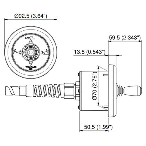 UFLEX SLAVE JOYSTICK FLYBRIDGE